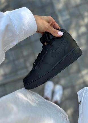 Оригинальные кроссовки BLUE nike huarache high top with strap shoes black dh2933 001