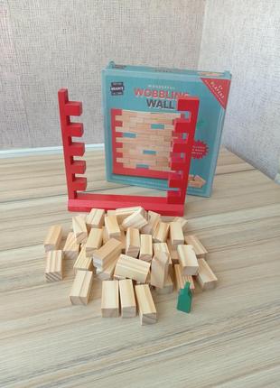 Настольная деревянная игра шаткая стена