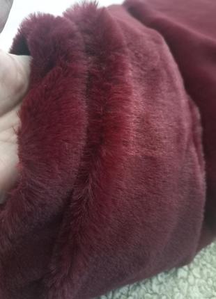 Штучне хутро, колір марсала - 2 метри