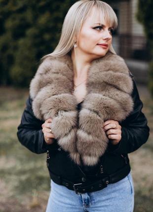 Косуха з хутром песця ,косуха утеплена