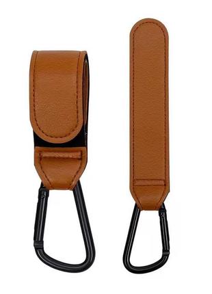 Крючки карабины держатель крепление для сумок на коляску и автокресла на липучке 2 шт...