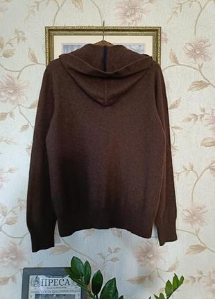 Свитер худи толстовка из шерсти с капюшоном