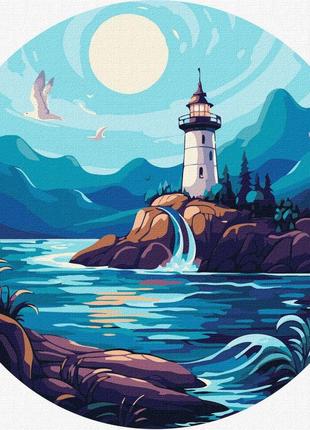 Картина за номерами "яскравий маяк" kho-r1155 d26 см