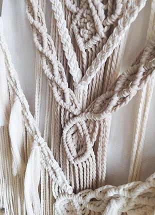 Макраме панно на стіну, бохо стиль, ручна робота, декор для дому