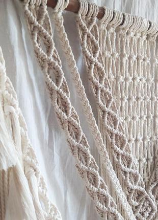 Макраме панно на стіну, бохо стиль, ручна робота, декор для дому