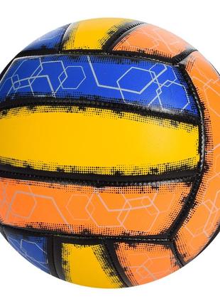М'яч волейбольний bambi ev-3370 20 см  синьо-помаранчевий