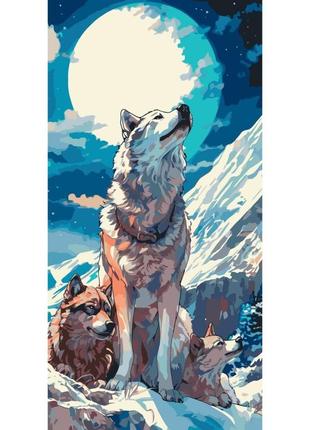 Картина за номерами "вовки" 11552-ac 40х80 см