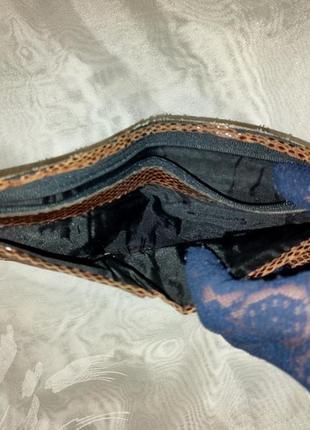 Кошелек из натуральной кожи питона, змеи. винтаж.5 фото