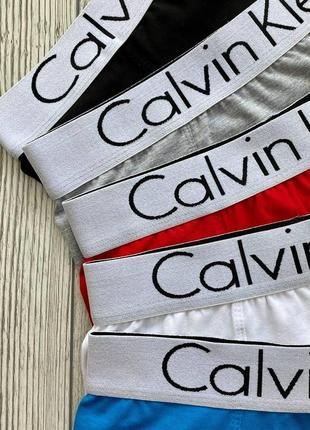 Комплект мужских трусов боксеров calvin klein (хлопок 93%), 5 шт2 фото