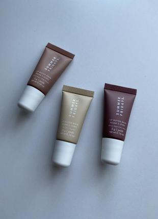 Мініатюри бальзамів для губ summer fridays lip butter balm for hydration & shine