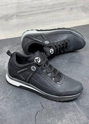 Мужские кожаные кроссовки merrell