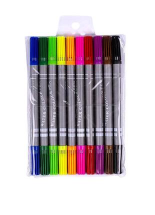 Детские фломастеры "двухсторонний" color-it 108-10f 10 цветов