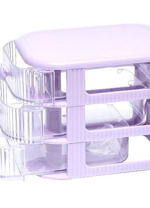 Органайзер настільний wxs-3, 3 відділення violet