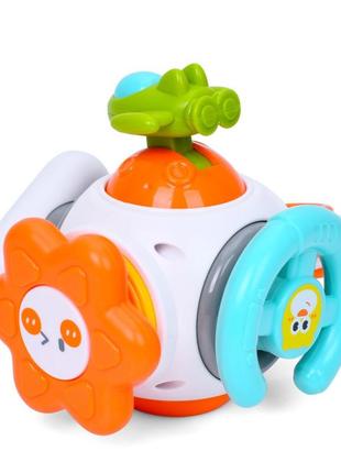 Бизиборд-погремушка "ракета" 99-17 подвижные детали, трещотка