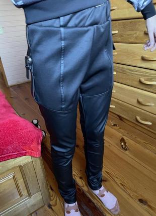 Штани шкіряні