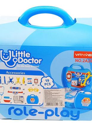 Детский врачебный набор в саквояже 2a208, 19 предметов