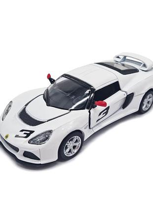Инерционная машинка lotus кт5361w металл, масштаб 1:32 белый