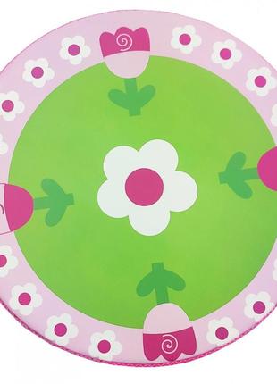 Деревянная игрушка бубен md 0367  15 см  цветочкинарозовойполянке