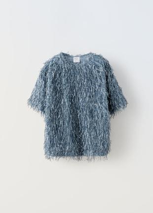 Кофта с бахромой zara 8-9 лет