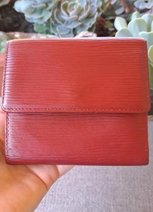 Люкс бренд 100% шкіра червоний вінтажний шкіряний жіночий гаманець2 фото