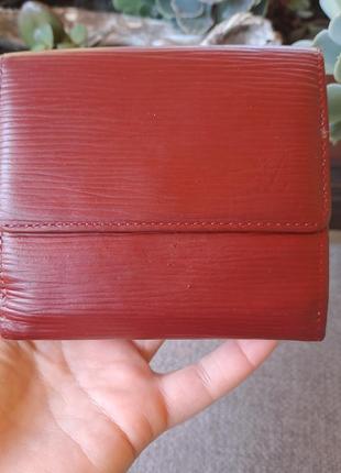 Люкс бренд 100% шкіра червоний вінтажний шкіряний жіночий гаманець4 фото