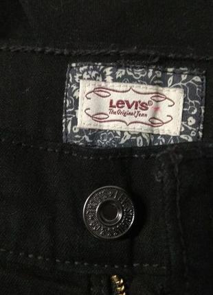 Джинси жіночі levi's чорні прямі, розмір м6 фото