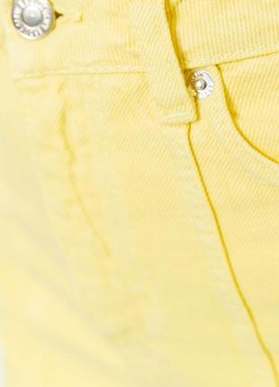 Джинсовые шорты, цвет желтый, r2453 фото