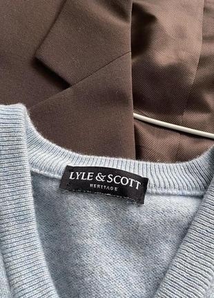 🫐невероятно красивый и мягкой свитерик от дорогого бренда lyle&amp;scott 100% мягкая нежная вирджинская шерсть (pure new wool) цвет вау🤤2 фото