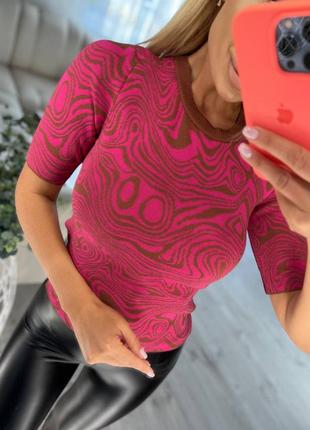 Розпродаж 🏷 турецький трикотажний яскравий гольф водолазка з короткими рукавами американка