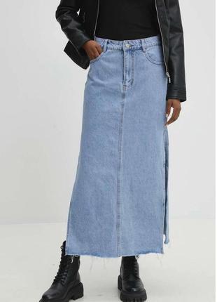 Джинсовая юбка макси top shop