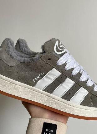 Adidas campus grey white winter