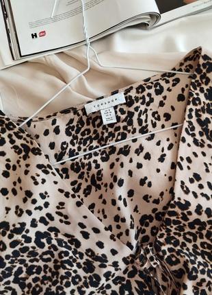 Блуза топ topshop в леопардовий принт9 фото