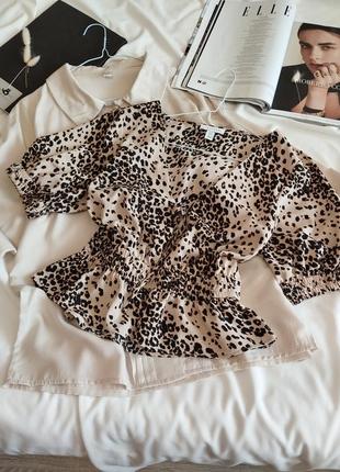 Блуза топ topshop в леопардовий принт2 фото