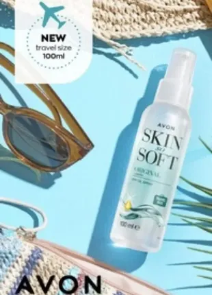 Олія-спрей для тіла з олією жожоба avon skin so soft dry oil spray original 150ml bundle2 фото