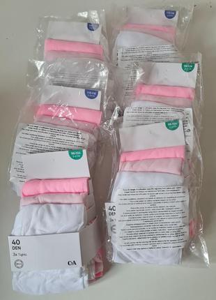 C&amp;a капроновые колготы 40ден. набор 3шт.