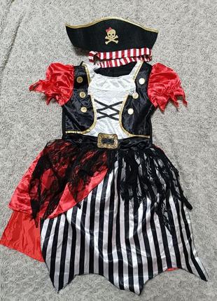 Карнавальный костюм пиратка девочка пират 7-8 лет