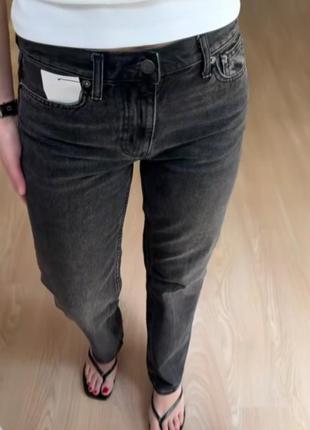 Джинси zara collection straight-leg mid-rise3 фото