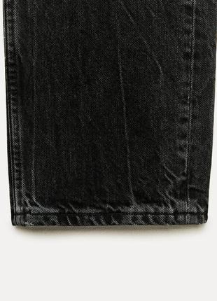Джинси zara collection straight-leg mid-rise9 фото