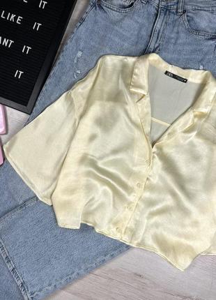 Сатинова сорочка zara