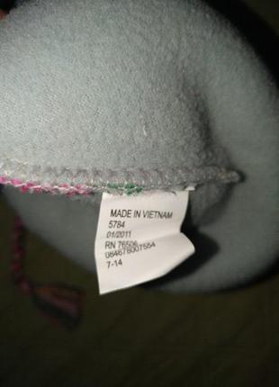 Зимова шапка на флісі на 7-14 років3 фото