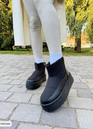 🔥сапоги зима dina черные водонепроницаемые.