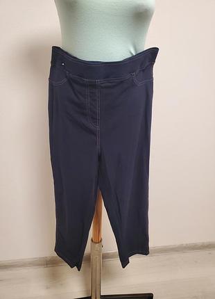 Гарні брендові трикотажні котонові легкі штани бріджі