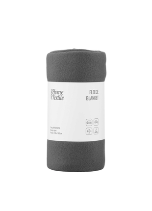 Плед ardesto fleece сірий односпальний 130х160 см