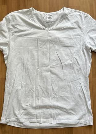 Качественная белая мужская футболка1 фото