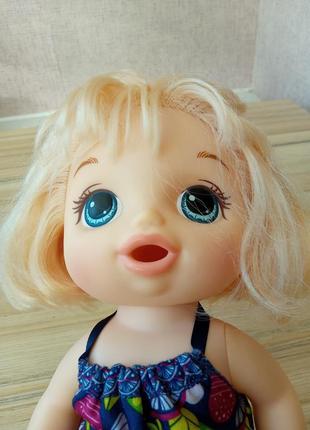 Кукла baby alive sweet spoonfuls baby girl blonde6 фото