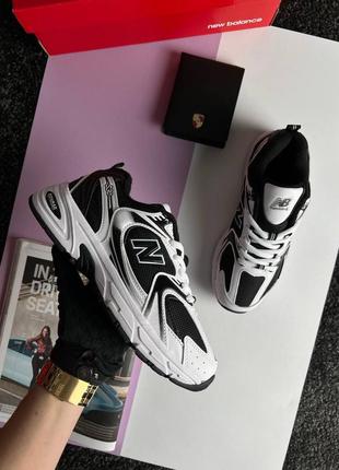 Женские кроссовки new balance 530 black white