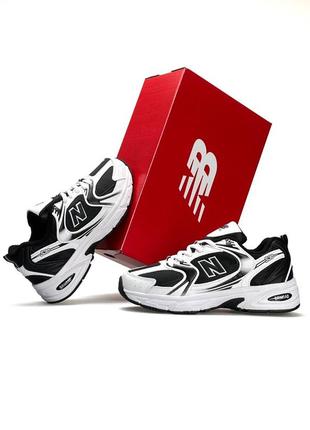 Женские кроссовки new balance 530 black white