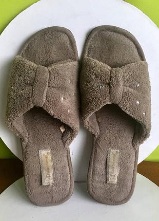 Капці велюрові жіночі б/в maison dor love slipper red/ розмір 40-41