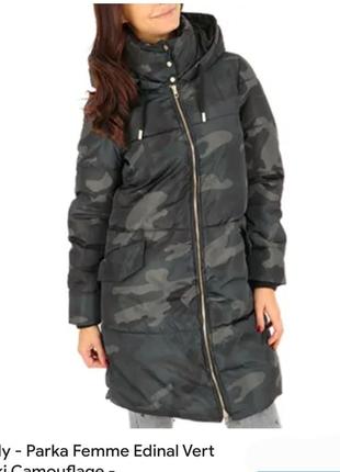 Зимнее пальто мультикам хаки р.м