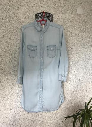 Класна сукня сорочка рубашка h&m на ріст 152-158 см